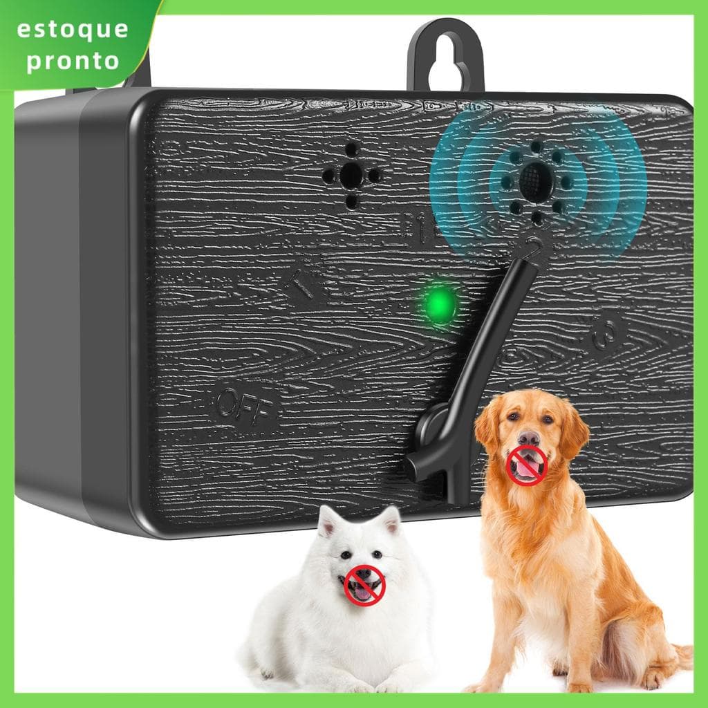 Dispositivo Antilatido Ultrassônico De Controle De Latidos De Cães De 50 Pés Com 4 Modos Controlador Portátil À Prova D'