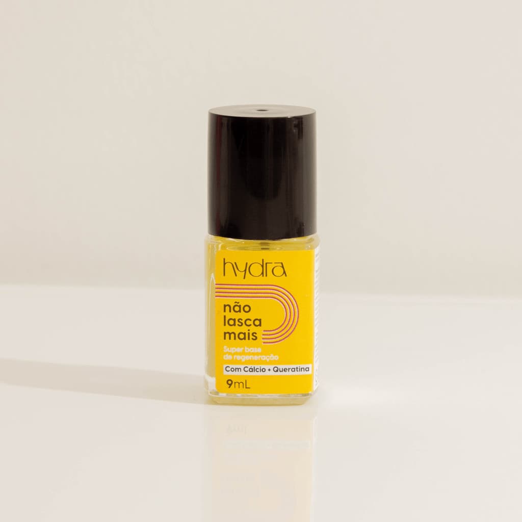 Não Lasca Mais Super Base de Regeneração antiquebra para unhas 09mL Hydra Cosméticos tratamento para unhas