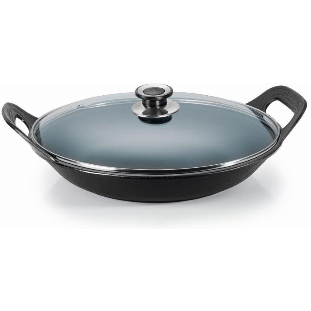 Panela risoto 32×12cm 3L alça ferro tampa vidro Panela Mineira