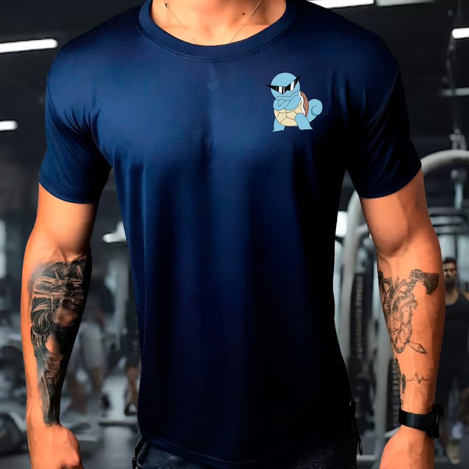 Camisa Dry Fit Masculina Modelo PKM 01 , Academia, Corrida, CrossFit, Ideal Para Treinos Intenso, Tecido Leve, dia a dia