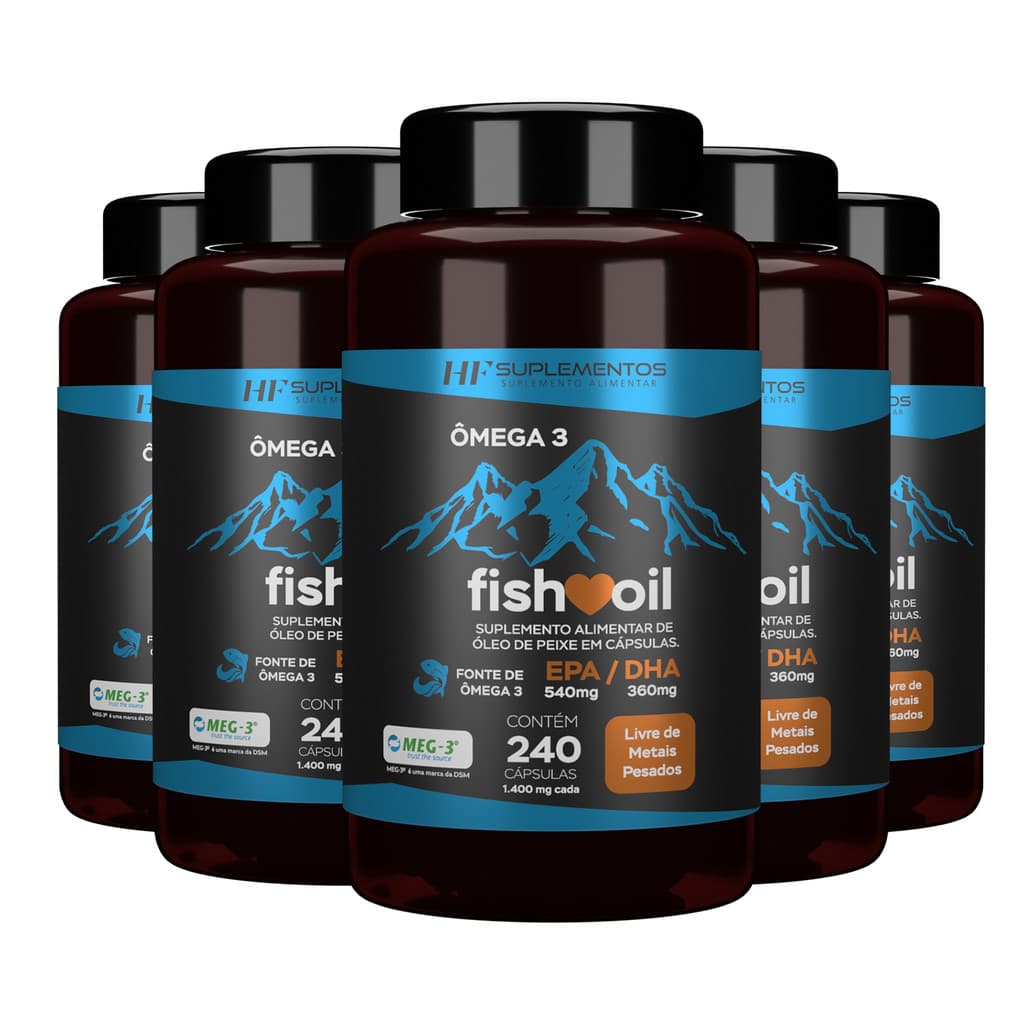 5X OMEGA 3 FISH OIL MEG 3 240 CPS HF SUPLEMENTOS