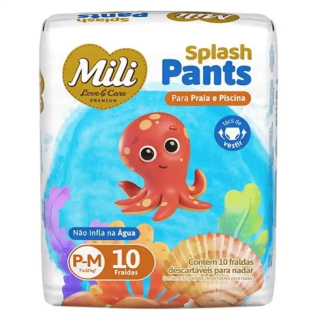 Mili Splash Pants – Fralda para nadar Calcinha Conforto + Proteção