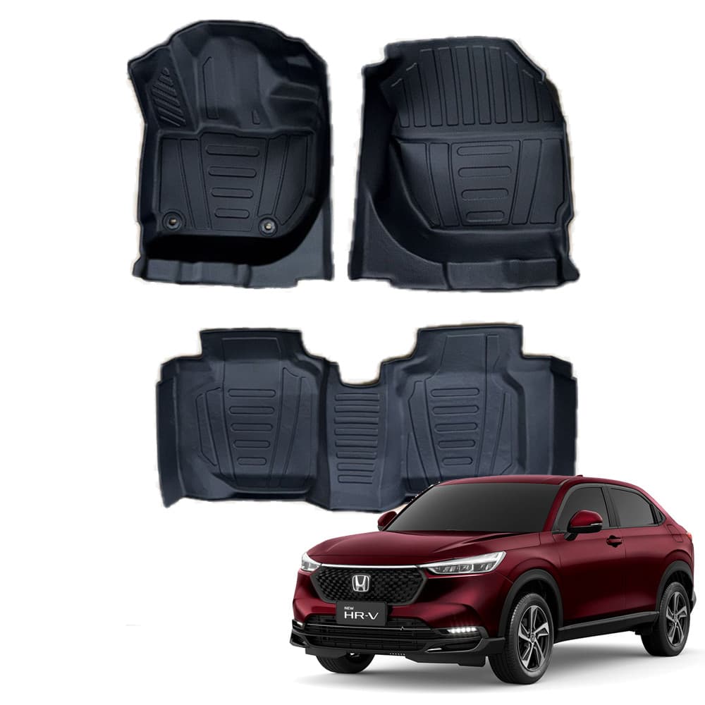 Tapete Automotivo Assoalho 3D Tipo Bandeja Bordas Elevadas HR-V Hrv 2022 A 2026