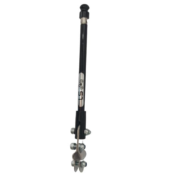 Antenal Corta Pipa Moto 6 Estágios Fixação Haste do Retrovisor Aço Inox PRETA