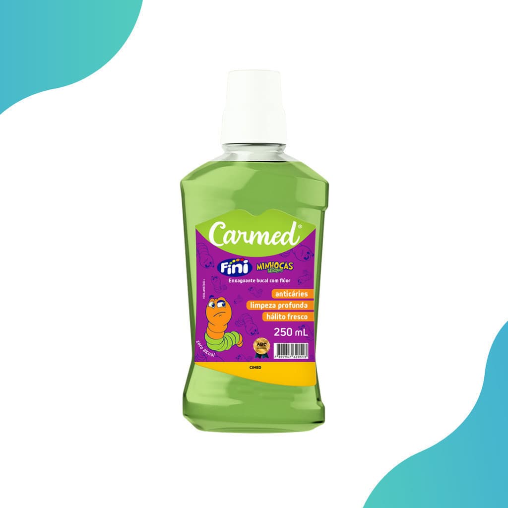 Enxaguante Bucal Carmed Fini Minhocas 250 Ml