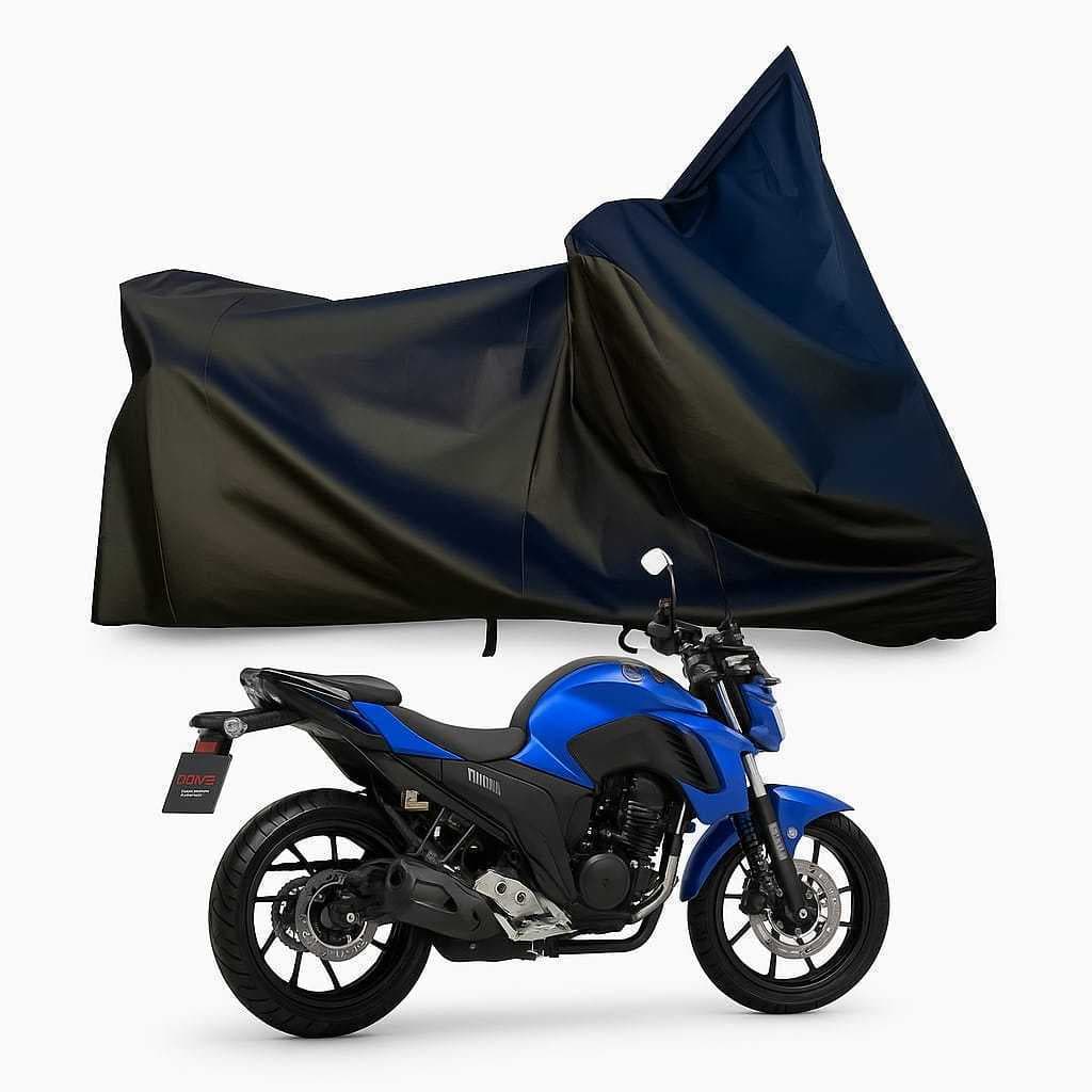 Capa em couro com foro  Cobrir Moto  Anti Risco Courino Impermeável Yamaha Fazer 250