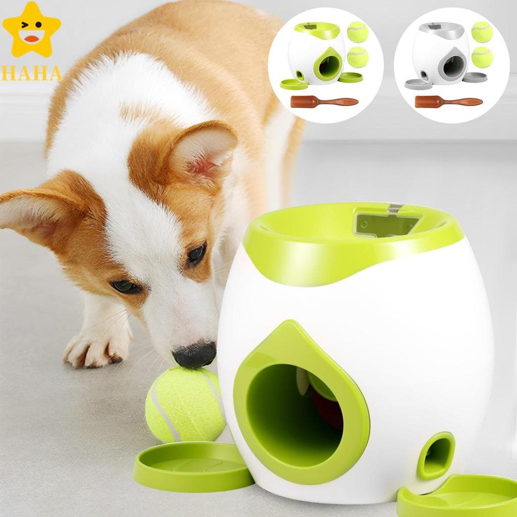 Máquina Lançadora De Bola De Cachorro Divertido Brinquedo Lançador Com Dispensador Automático Deleite Shopbc0441