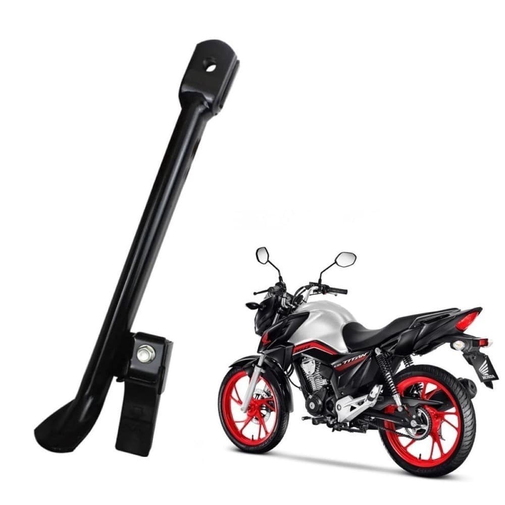 Cavalete Descanso Lateral Cg Titan Fan 125/150/160 Com Borracha