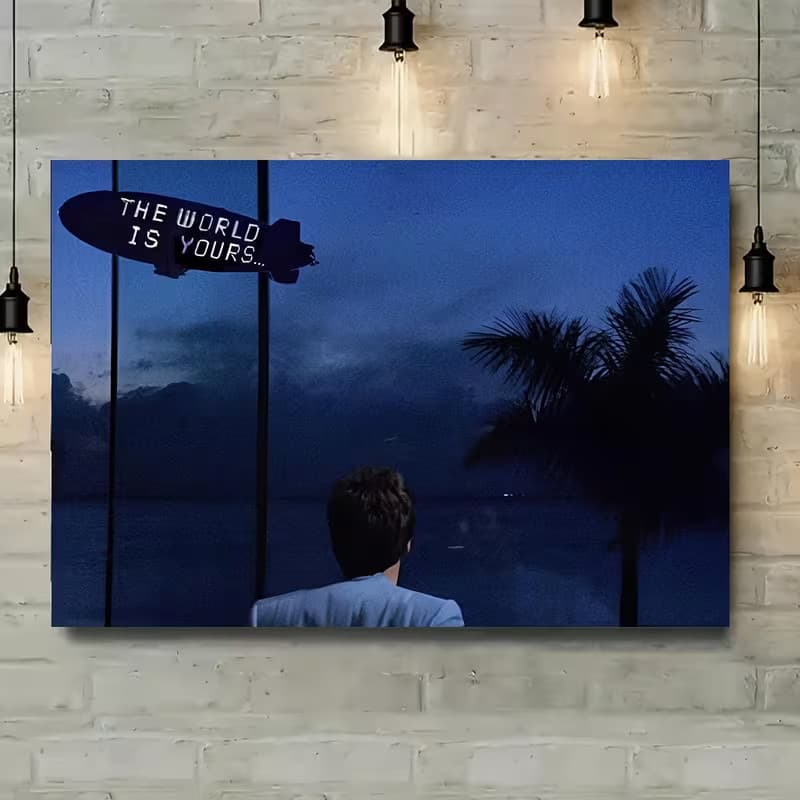 Quadro Decorativo Scarface Cena Mansão Tony Montana