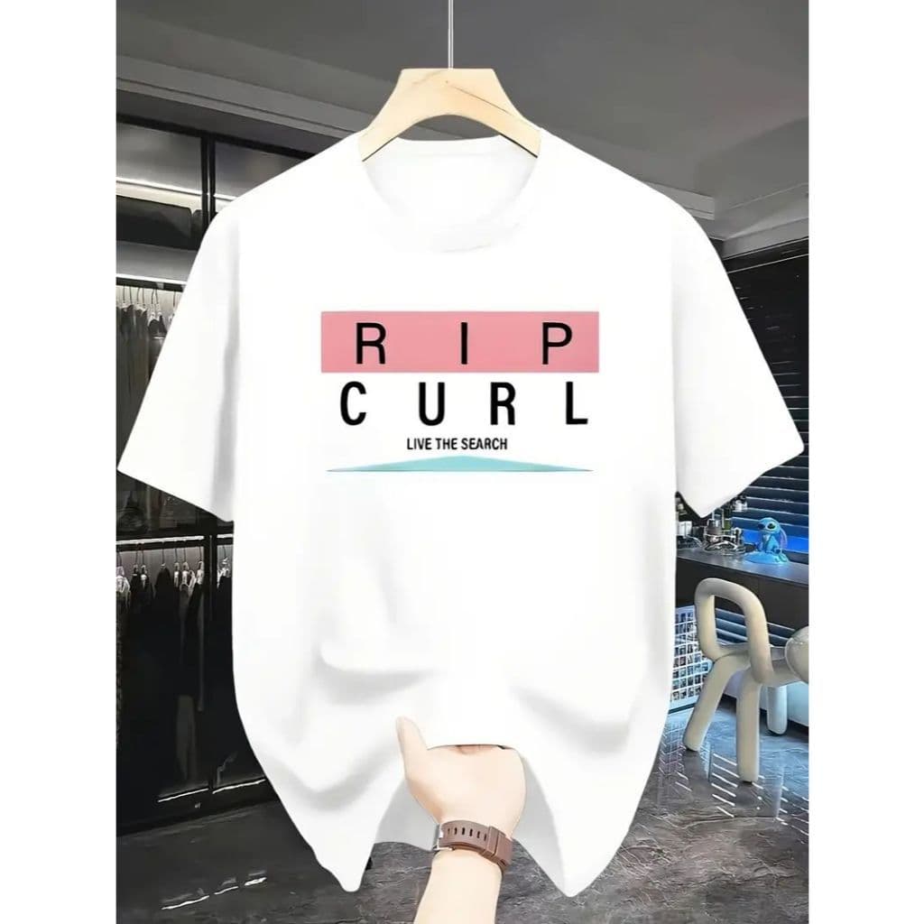 Camiseta Slim Masculina Feminina Rip Curl Algodão Premium Peita Basica Casual Original Estampada Dtf Excelente