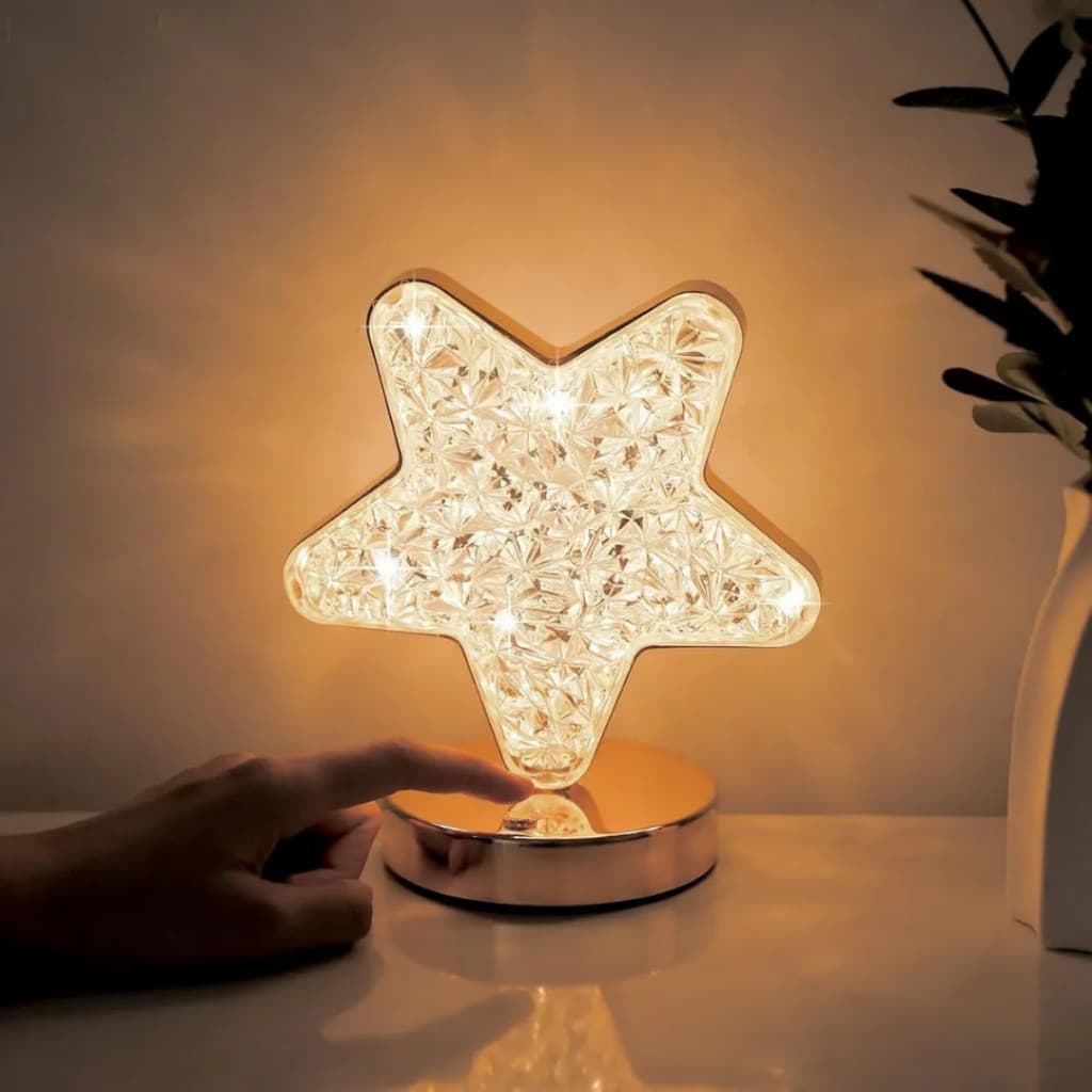 Luminária Decorativa Quarto Escrevaninha Touch Dourada Abajur de Mesa Led Sensivel Toque
