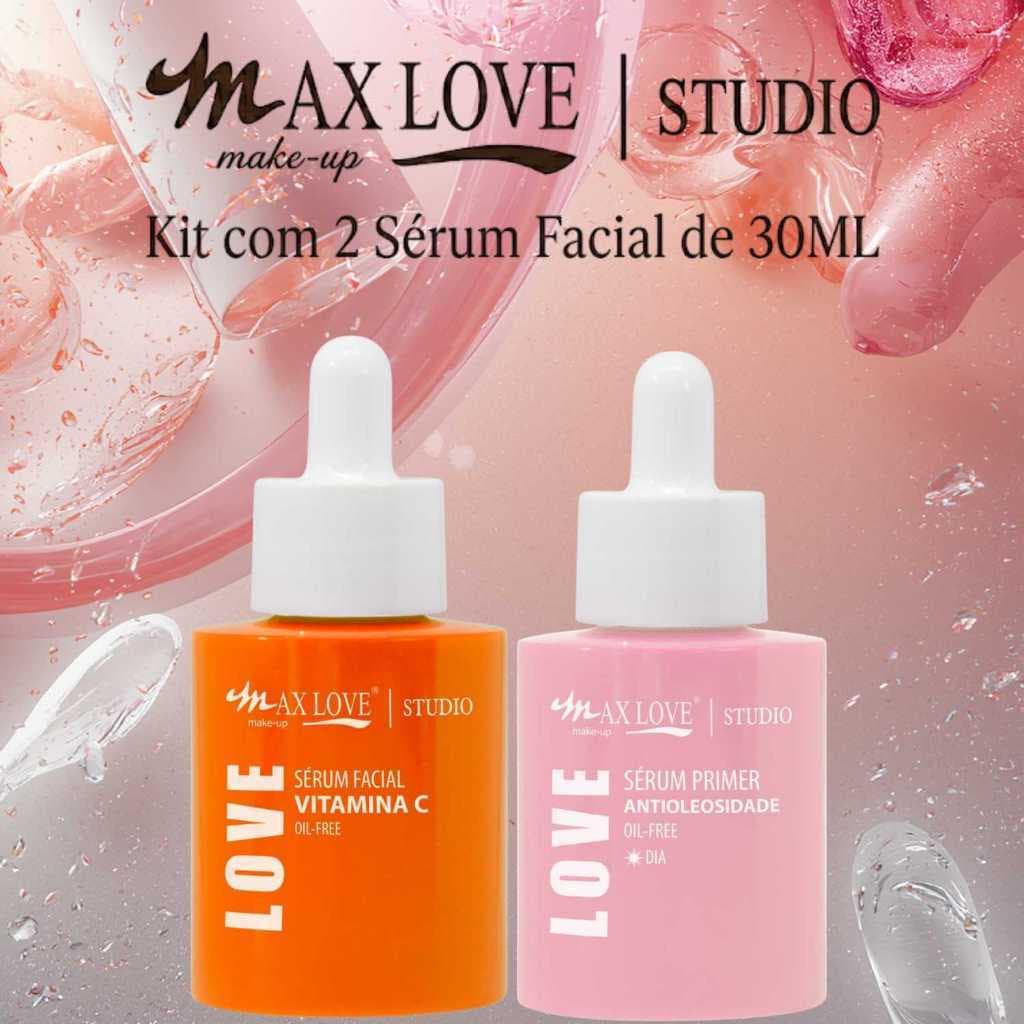 Kit 2 Sérum 30ml - Vitamina C, Antioleosidade - Max Love