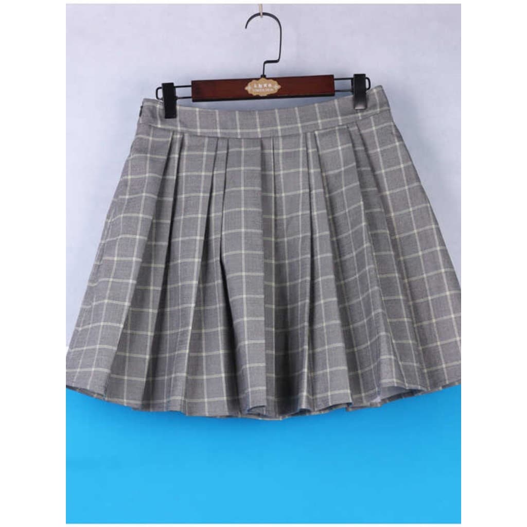 Lixin desconto roupas femininas duas linhas marca série retirada gabinete moda senhoras única saia plissada saia feminin