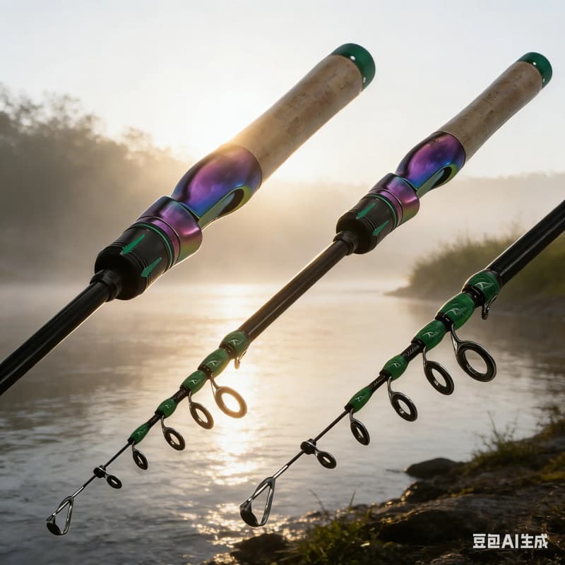Vara De Pesca Telescópica 1.68/1.8/2.1m Carbono Ultra Leve Portátil Macio Multi-Seção UL Isca Rápida Substituir Peças Gi