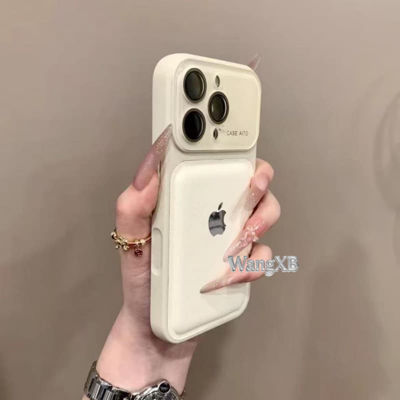 Capa De Couro PU Com Almofada De Ar De Alta Qualidade É Adequada Para iPhone 17 , 16 , 15 , 14 Pro Max