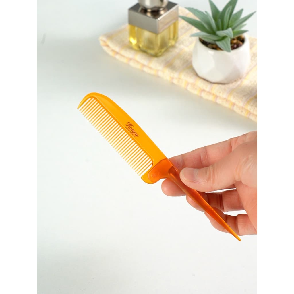 Japão importado VESS dobrável apontou cauda pente geléia real suavização Frizz cabeleireiro estilo portátil pente de mel