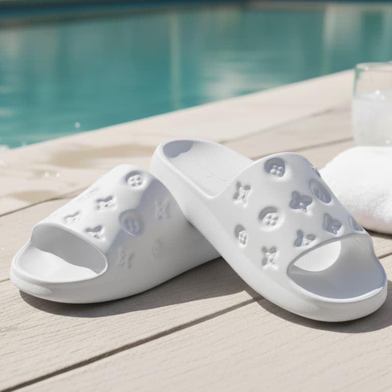 Chinelo Estiloso Nuvem Papete Slide Confortável Leve Ideal para Praia Piscina e Lazer
