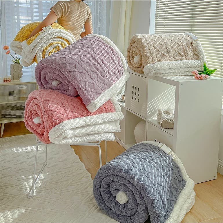 🏠 Manta de Cama Casal Sherpa! Toque Premium!