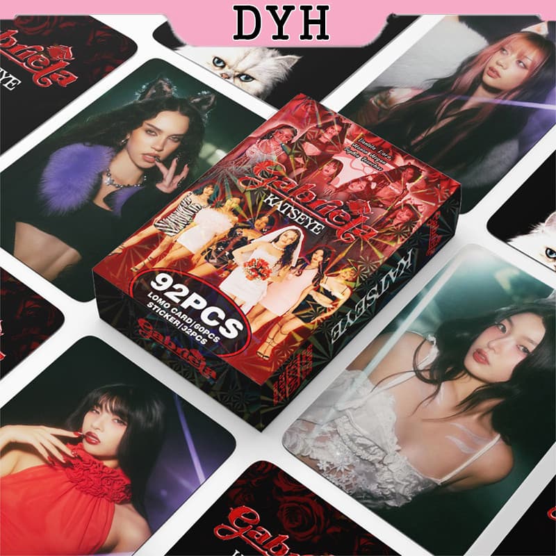 92 Pçs/Caixa KATSEYE Photocard Gabriela Álbum LOMO Cartão De Coleção De Adesivos
