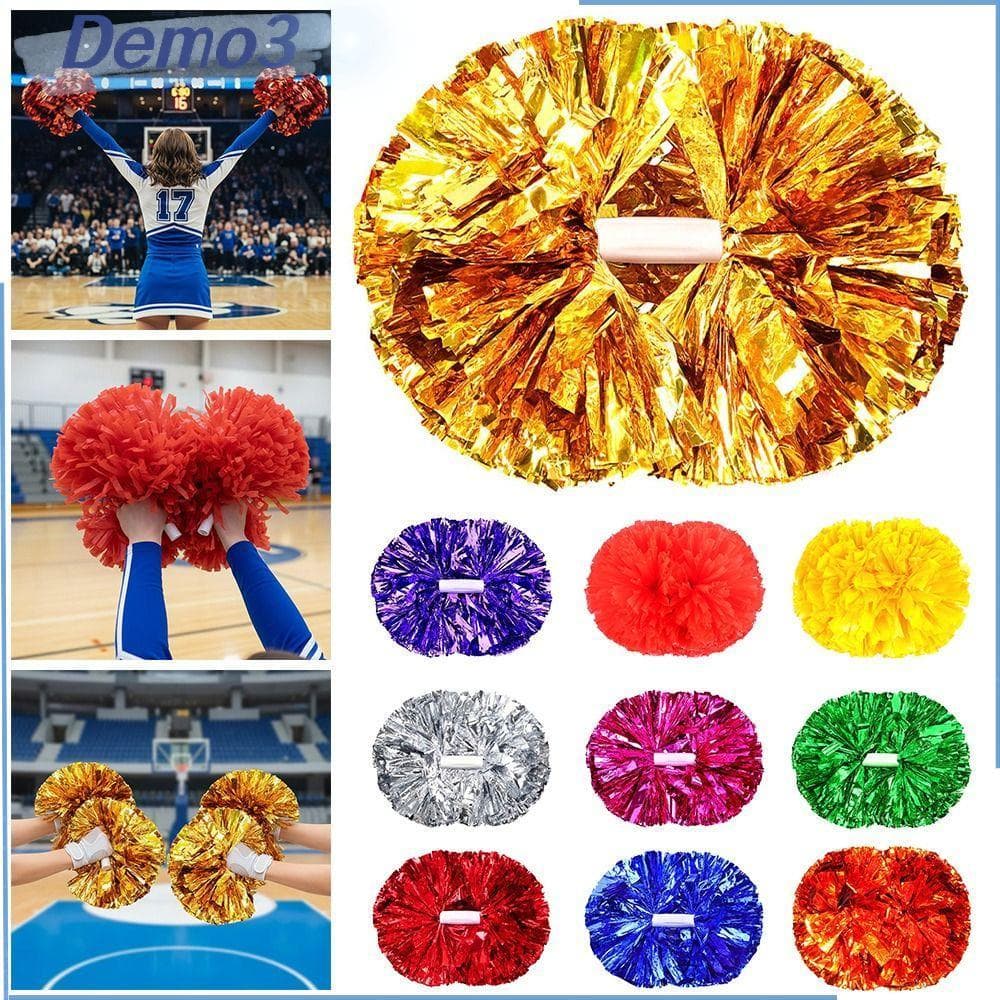 Pom Poms De Líder De Torcida , Bola De Flores Multicoloridas De 30 Cm * 37 , PET Colorido Vem Em Adereços De Dan