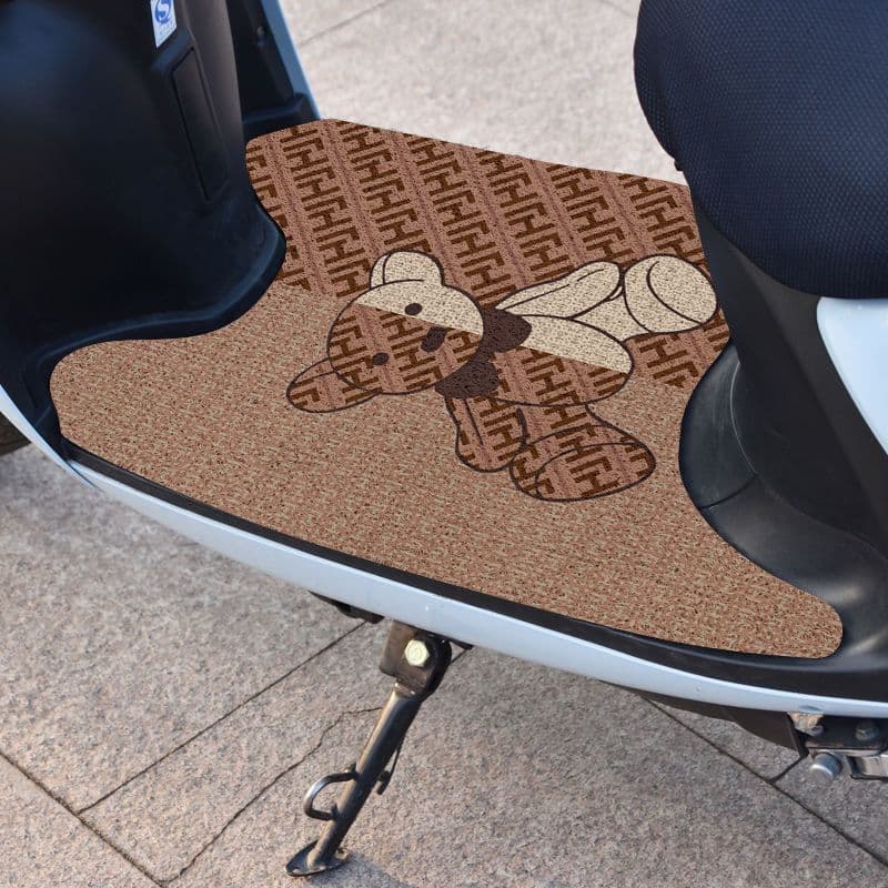 Tapete Universal de Luxo Leve para Scooter Elétrico, Tapete de PVC Cortável com Laço de Fio, Protetor de Pedal, R Mat RR