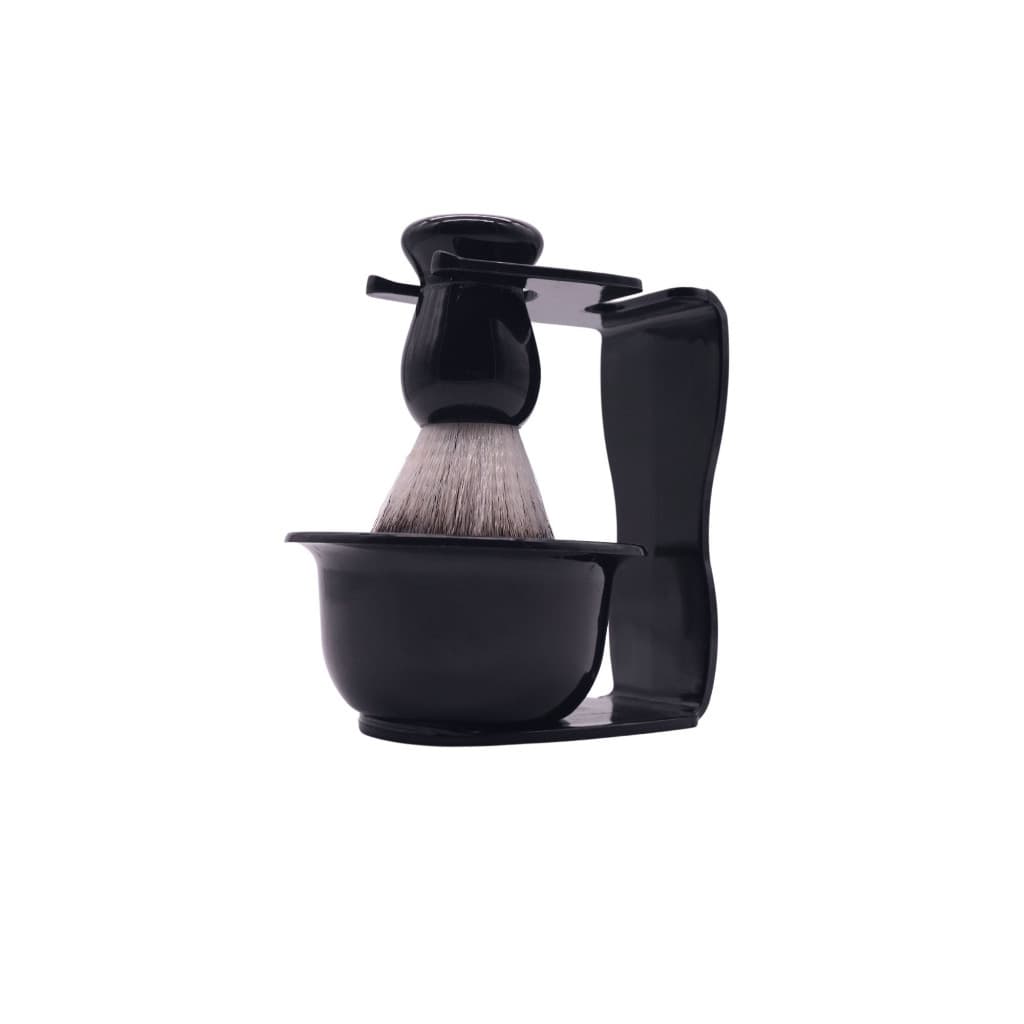 Kit Cumbuca Acrílico com Pincel para Barba Barbeiro e Barbearia.