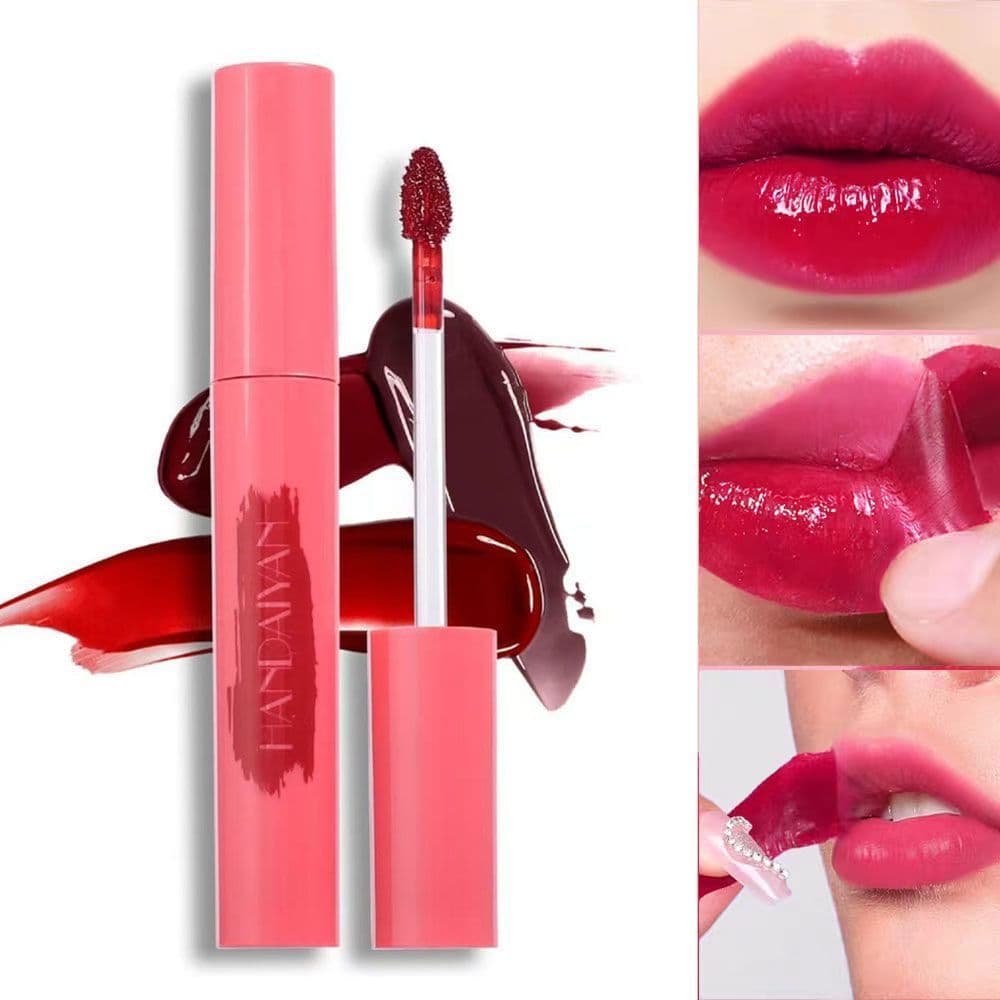 Semi-permanente rasgando máscara labial fosca rasgando brilho labial fosco vermelho de longa duração fosco desbotamento
