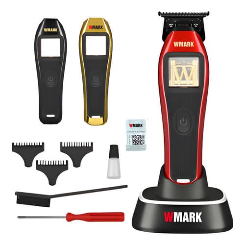 Maquina De Acabamento Profissional Wmark Ng Xt1 Sem Fio Vermelho 127/220v