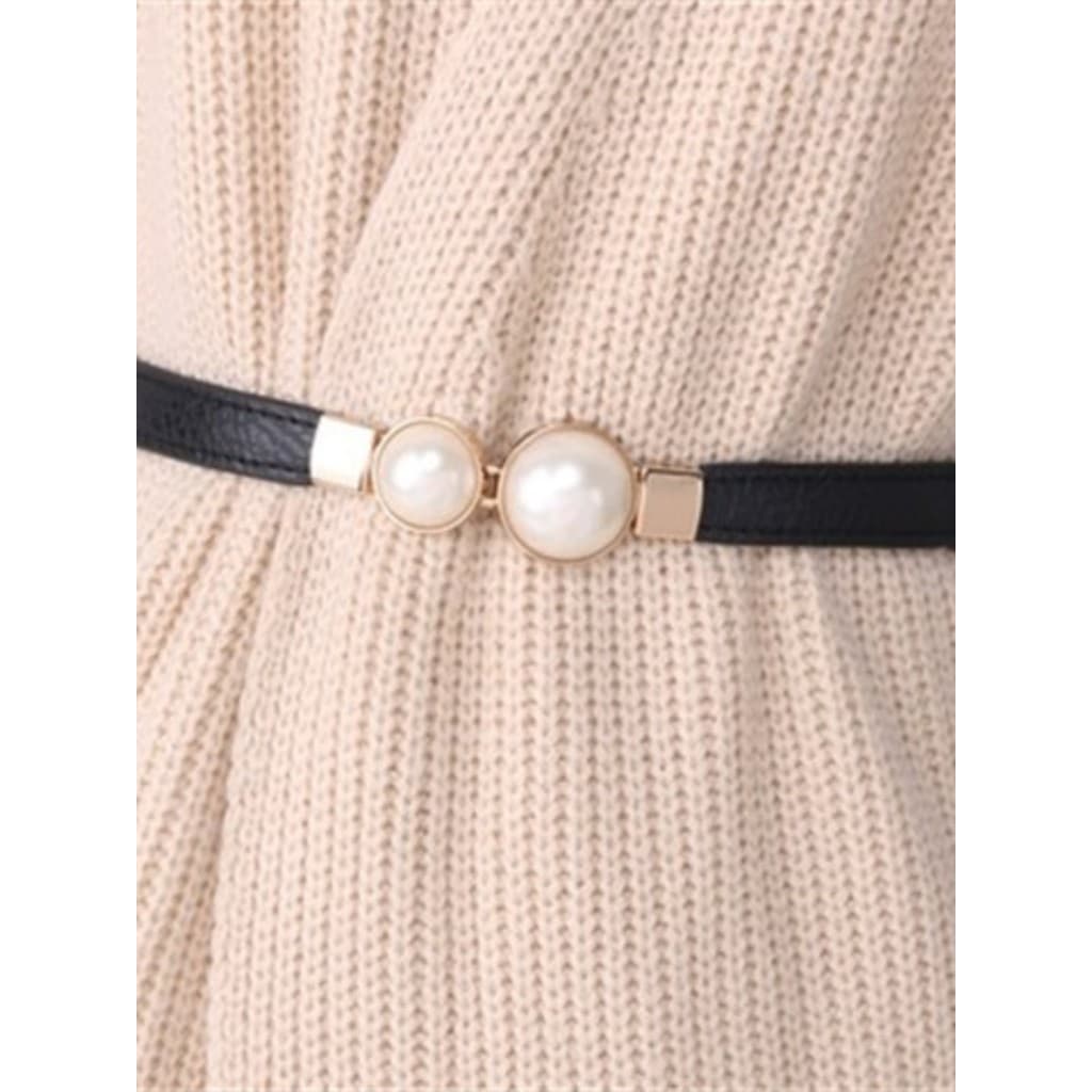 Simples All-Match senhoras cinto fino moda coreano ins estilo cinto decorativo com vestido cintura corrente feminino aut