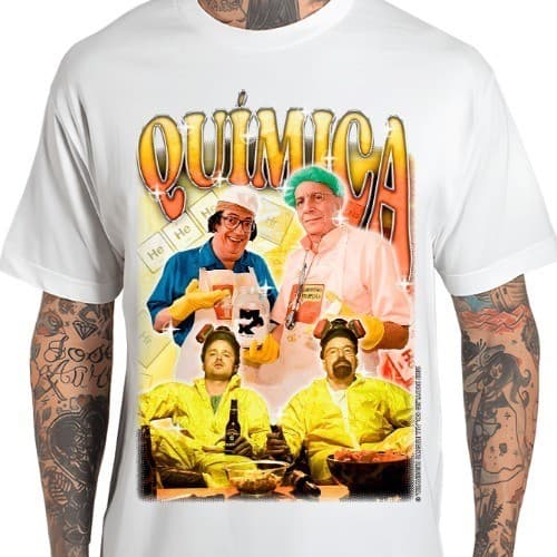 Camiseta Curso Faculdade Química Memes Engraçados Estampa Professor 100% Algodão