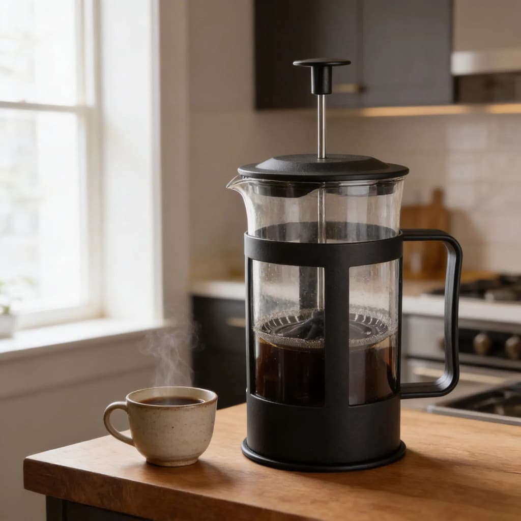 Cafeteira Prensa Francesa 300ml Manual French Press Creme Café Chá Infusão Creme Leite Espumador Individual Sem Filtro