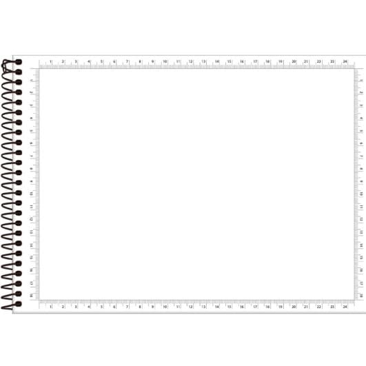 CADERNO DE DESENHO MILIMETRADO GRANDE CAPA DURA ESPIRAL 63G 60F FORONI