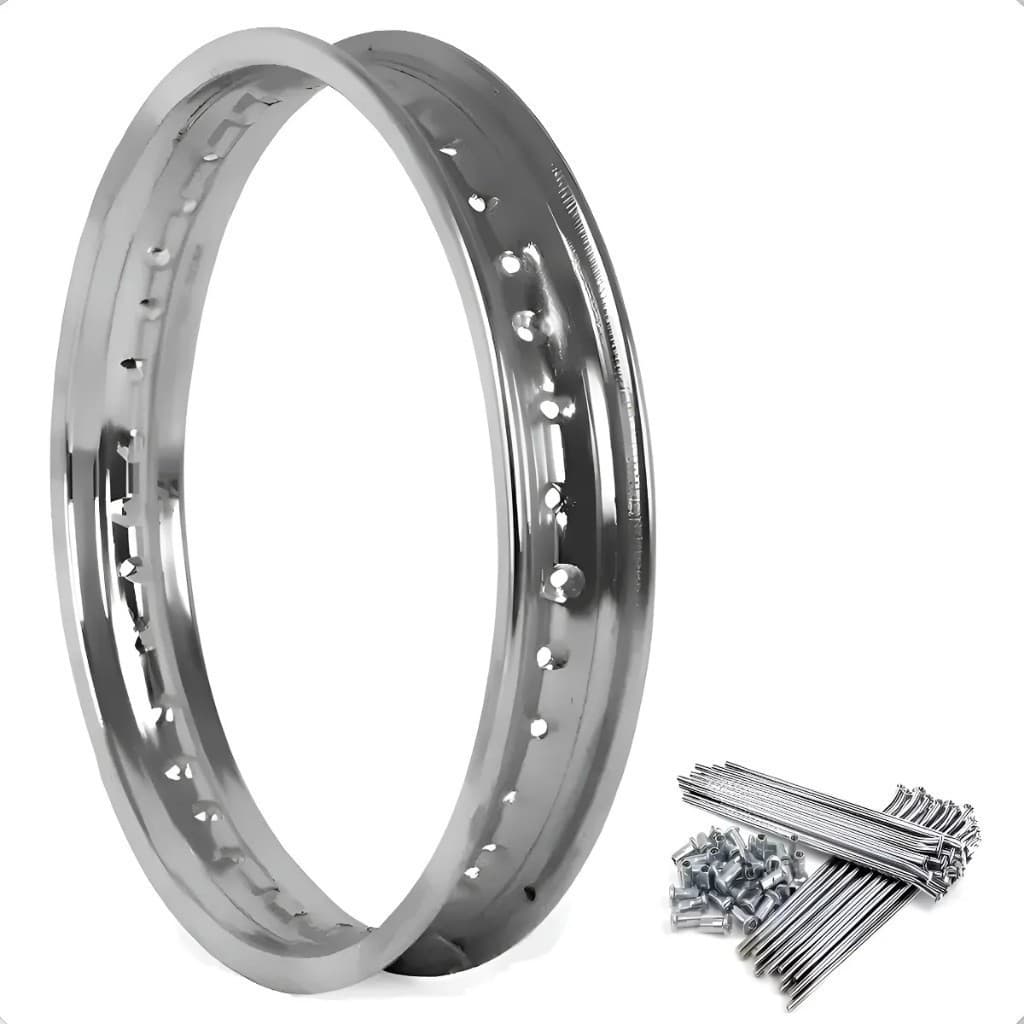 Aro Folha 19x1.85 Roda Dianteira Crosser 150 + Raios Disco