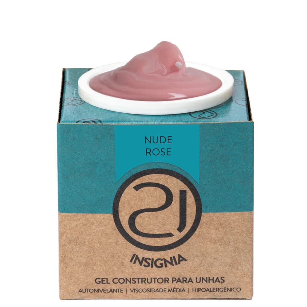GEL NAILS 21 ECOLINE INSÍGNIA AUTONIVELANTE + SEM DE TPO + SEM HEMA + HIPOALERGÊNICO + PROFISSIONAL  34g
