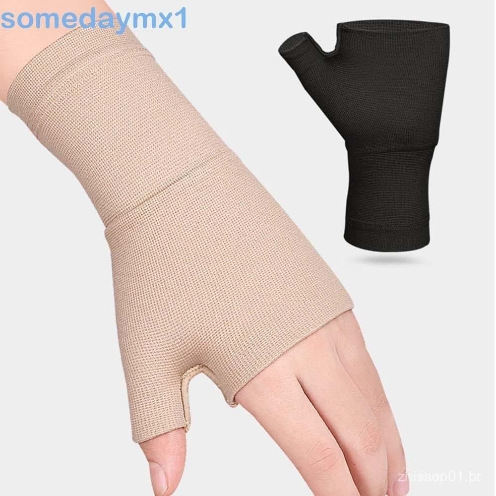 SOMEDAYMX1 Luvas Para Artrite Tenossinovite Respirável Elástico Envoltórios De Pulso Bandagens Túnel Do Carpo