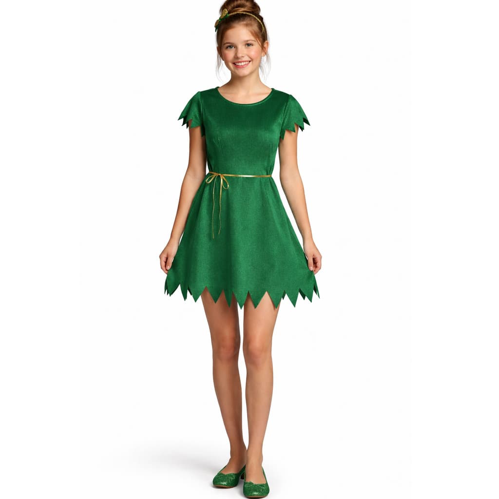 Fantasia Adulto Fada Vestido Verde Encantado Luxo