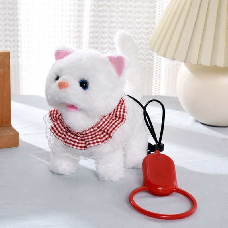 Chumbo Som Ativado Andando Gatos Brinquedo Animal De Pelúcia Para Crianças Entretenimento Interno
