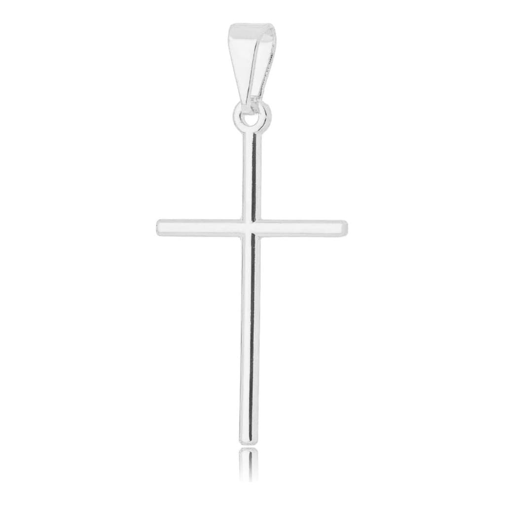 Pingente Cruz Crucifixo Aço Inox Antialérgico Garantia 1 Ano