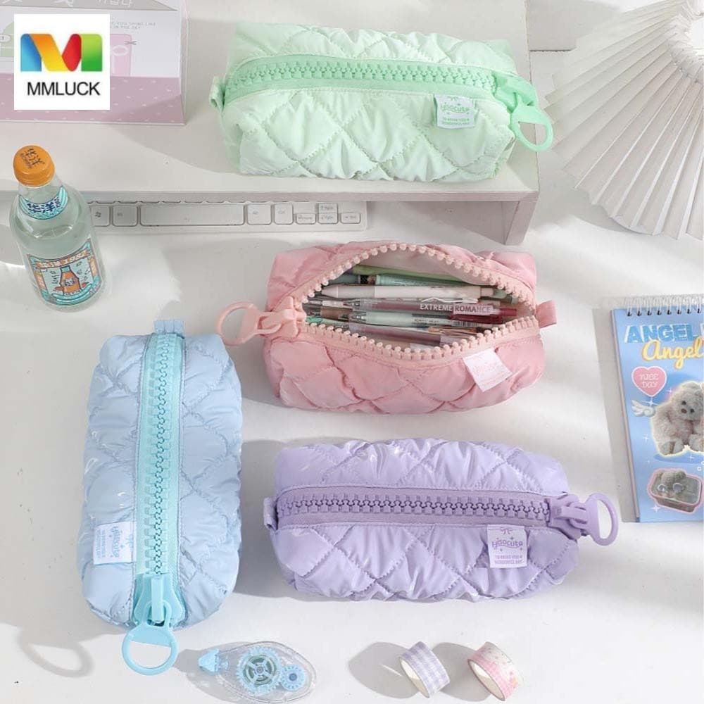 Bolsa De Papelaria DARBY , Caneta Grande Para Armazenamento De Joias , Estojo De Lápis De Camada Única De Capacidade