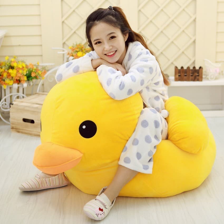 Grande Pato Amarelo Brinquedo De Pelúcia Boneca Animal Bonito Presente