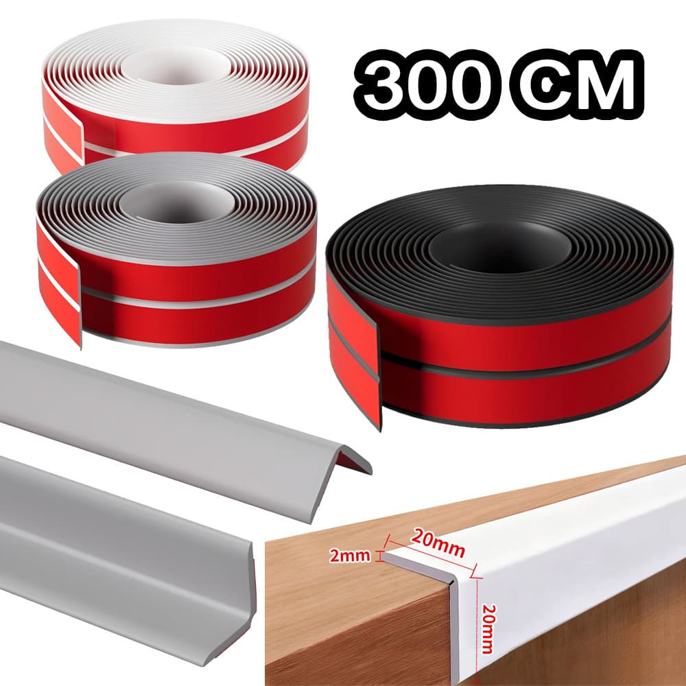 300×4cm Fita Adesiva Protetor De Quina Borda Silicone Berço Móveis Mesas Cantos