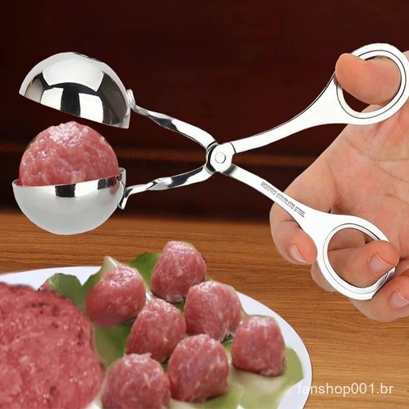 Aço Inoxidável Para Fazer Almôndegas De Carne Sem Cola Colher De Bola Recheada Cozinha Acessórios De Gadgets