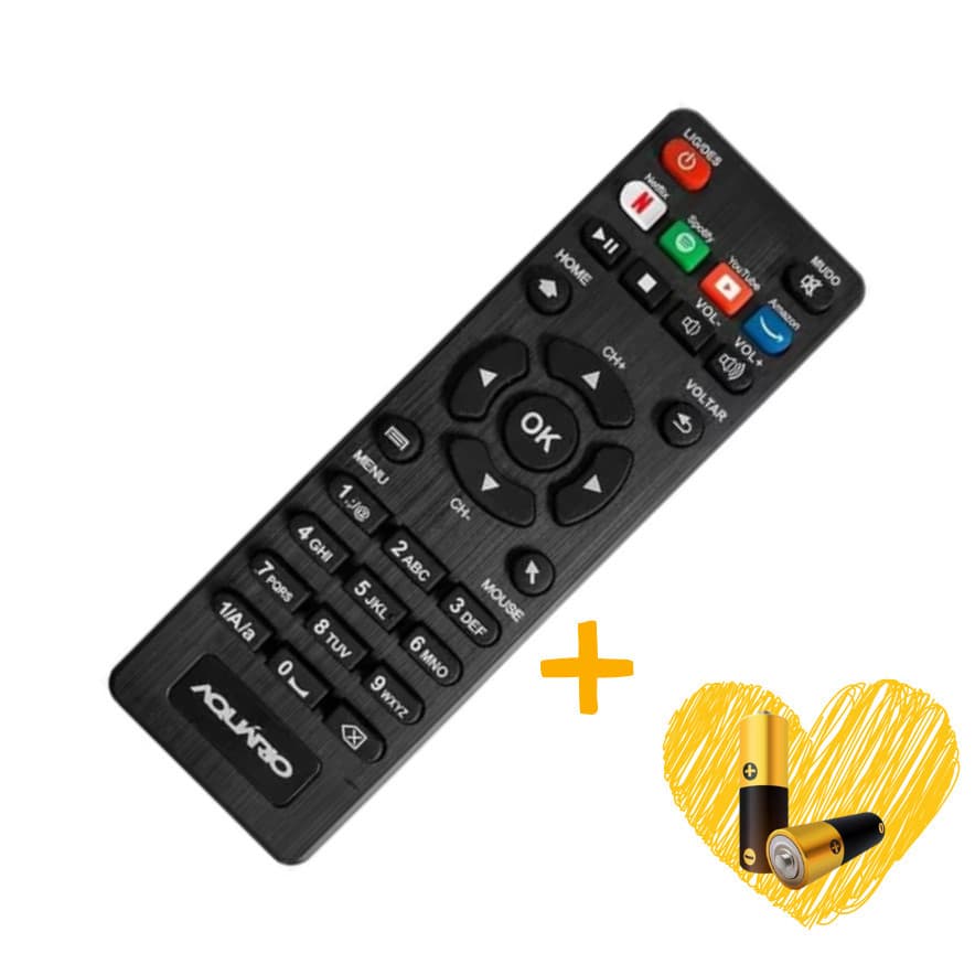 Controle Remoto Aquário STV2000 | Reposição | Com Pilhas