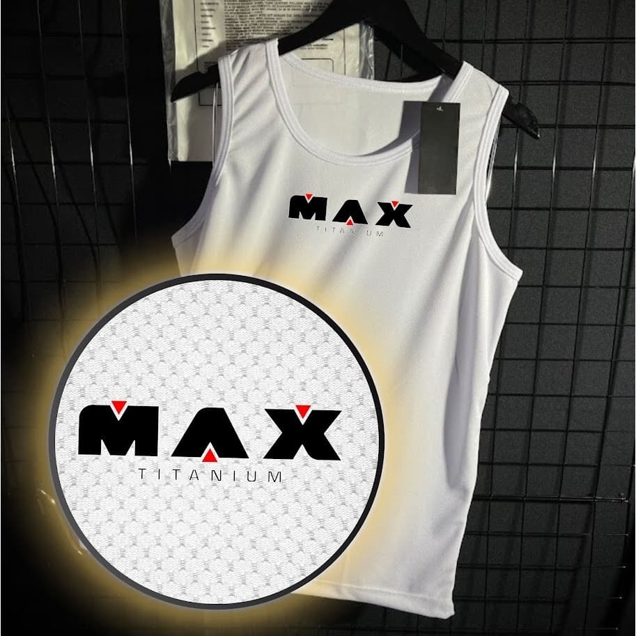 Regata Dry Fit Antiodor Masculina Modelo MAX- Academia, Corrida, Basquete, Crossfit, Tecida Leve, dia a dia, confortável