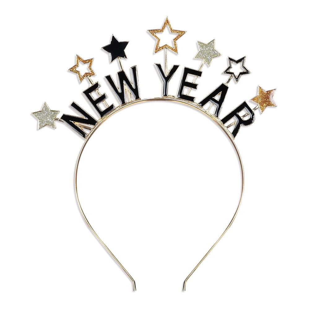 Feliz Ano Novo Headbands Para Mulheres , Véspera De Estrela Hairbands Fontes De Festa Favores Acessórios De Cabelo Prese