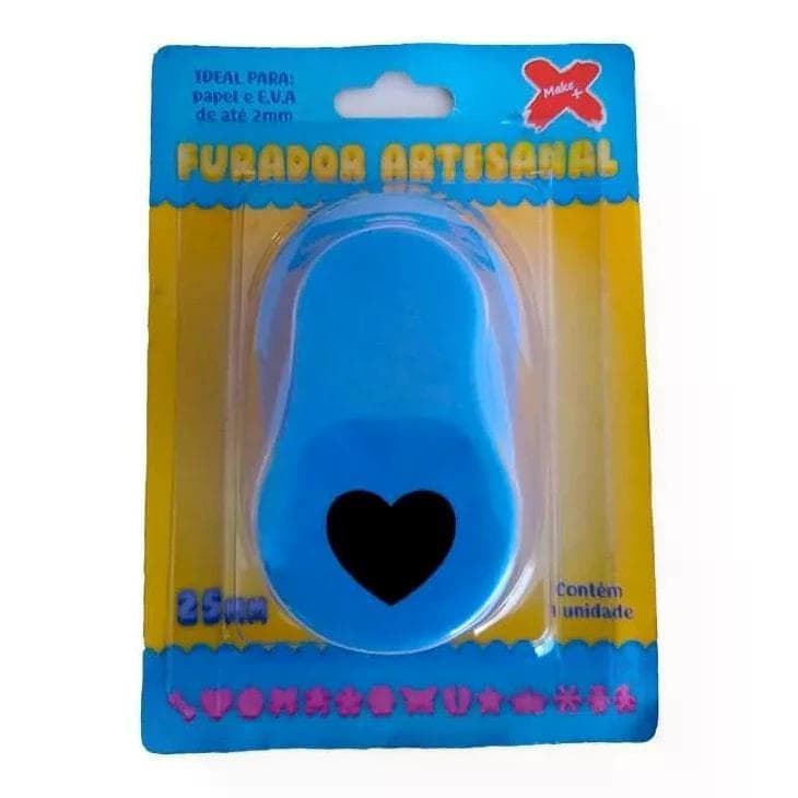 Furador de Papel Coração  25mm (2,5cm) Para EVA Scrapbook Artesanato