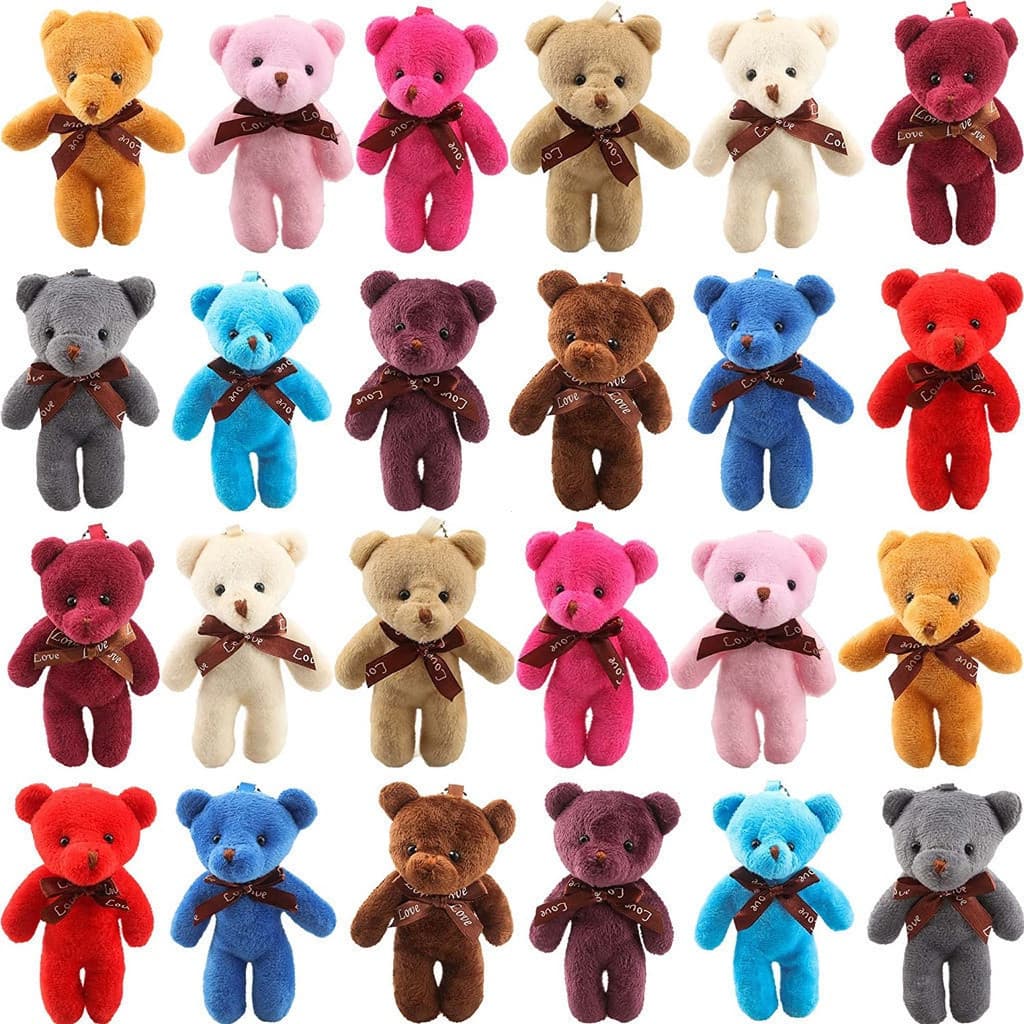✨Teddy Bear✨12cm JoyRoll laço de pelúcia urso de pelúcia pingente de brinquedo/macio urso de pelúcia boneca/boneca das c