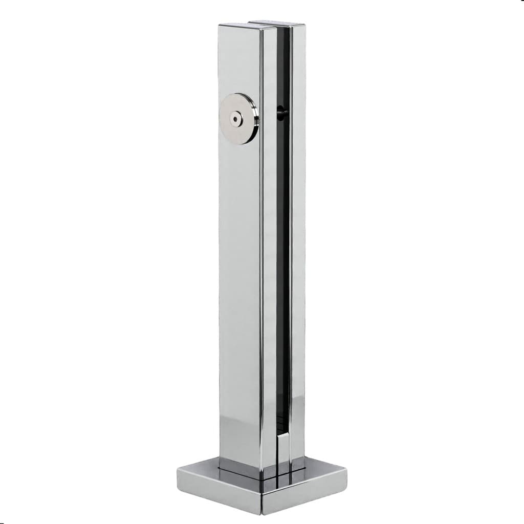 Torre Guarda Corpo Coluna Pinça Inox 30cm Para Vidro 1 Furo