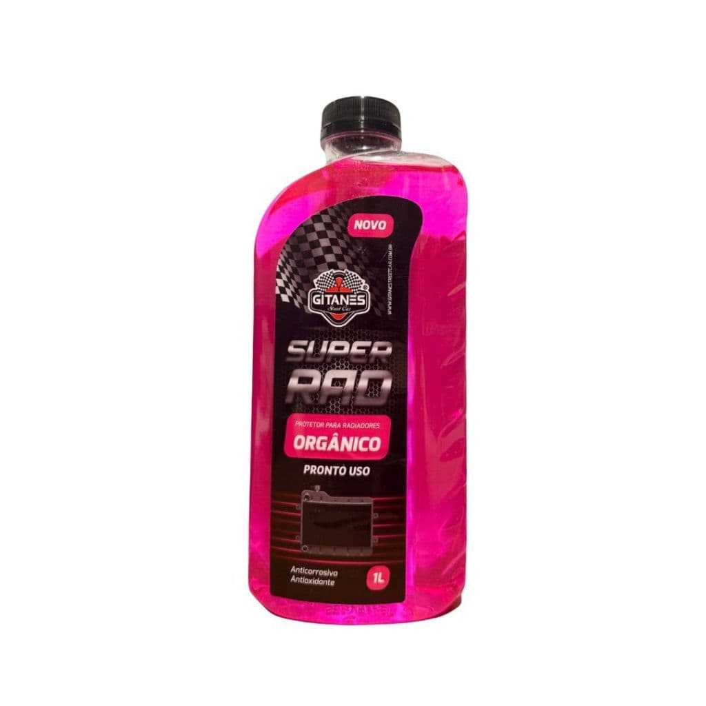 Aditivo Para Radiador Orgânico Rosa  1L Pronto Uso Anticorrosivo