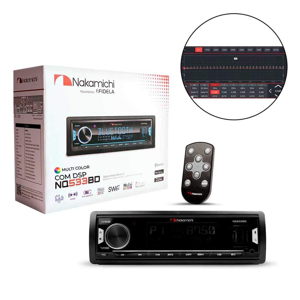 Som Automotivo Nakamichi NQ533BD Com Usb Bluetooth Mp3 Fm